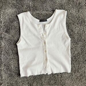 Brandy Melville White Crop Top